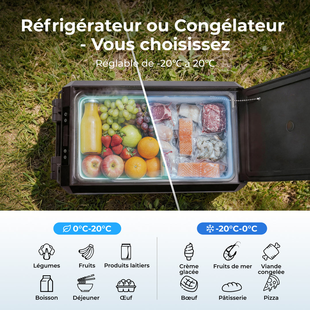 BougeRV Nouveau ASPEN 47 L réfrigérateur portable 12 V