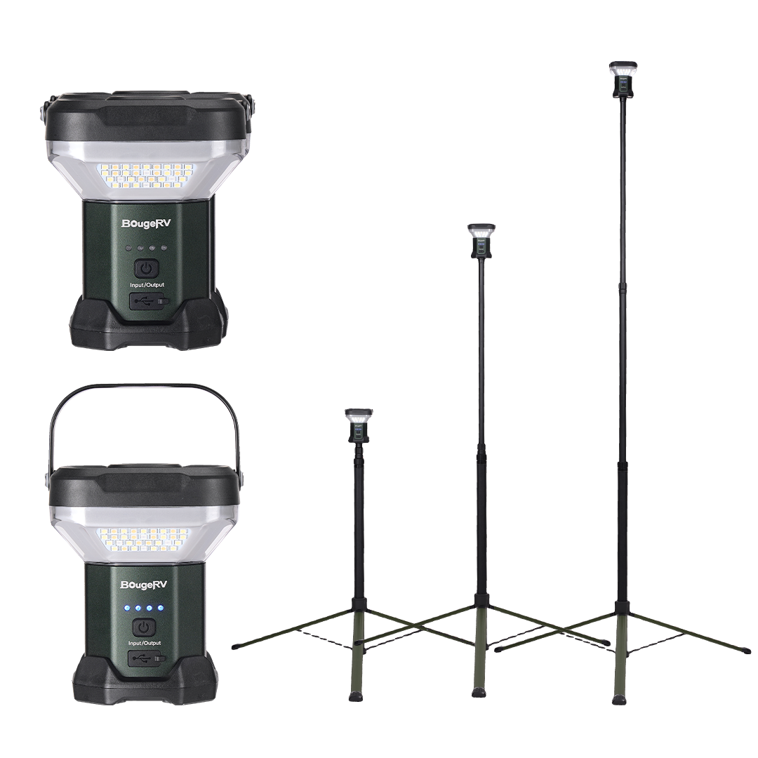 BougeRV Lampe télescopique grand angle pour le camping