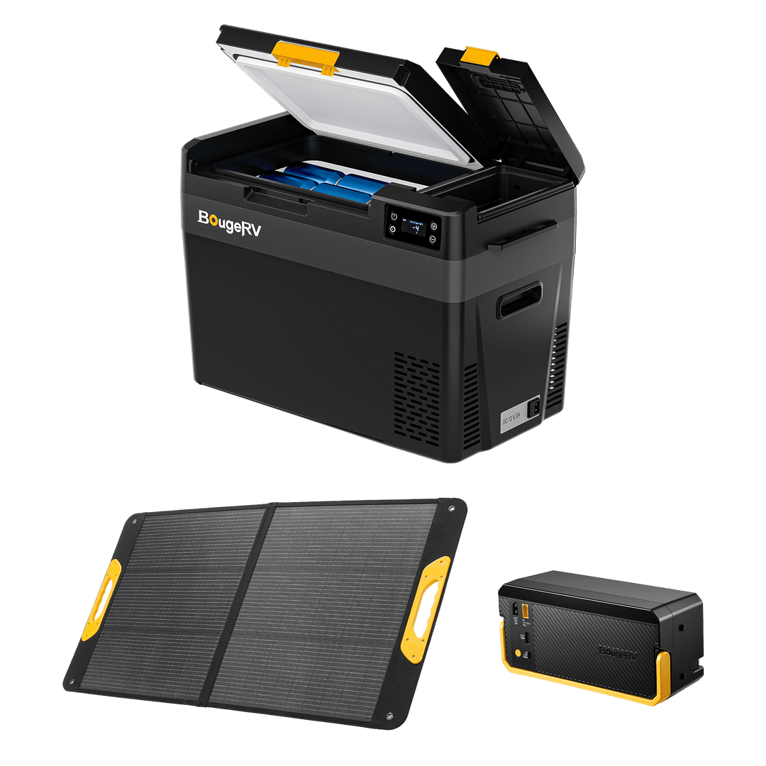BougeRV Nouveau CRX3 28 L Réfrigérateur électrique portable 12 V