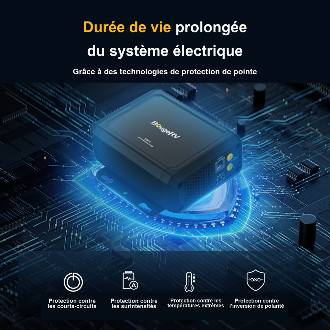 BougeRV DC600 Chargeur d'Alternateur