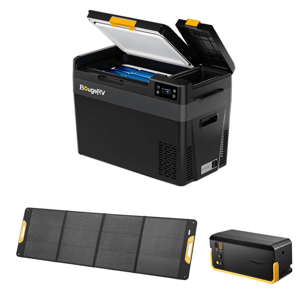 BougeRV Nouveau CRX3 28 L Réfrigérateur électrique portable 12 V
