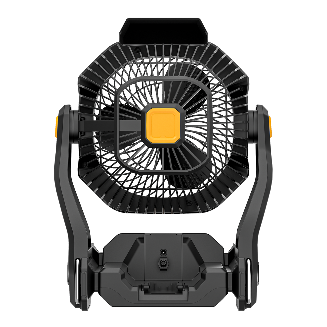 Ventilateur d'extérieur portable sans fil F02 pour chantier, avec batterie de 144 Wh