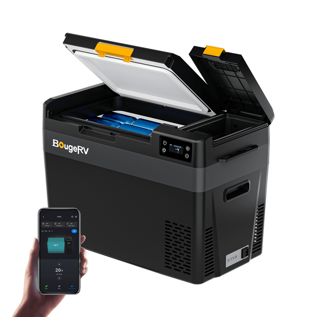 BougeRV Nouveau CRX3 28 L Réfrigérateur électrique portable 12 V