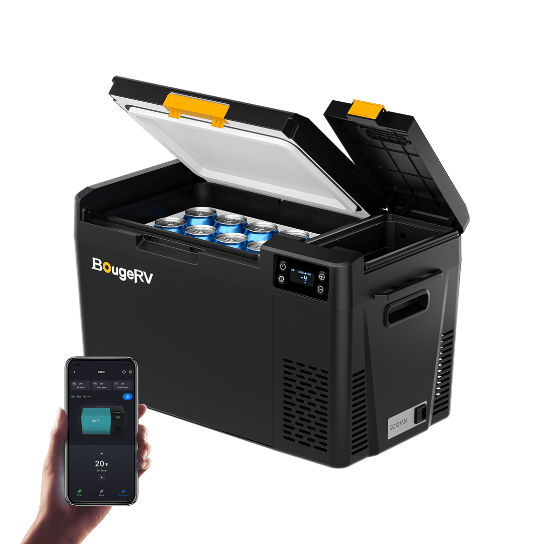 BougeRV Nouveau CRX3 22 L Réfrigérateur électrique portable 12 V