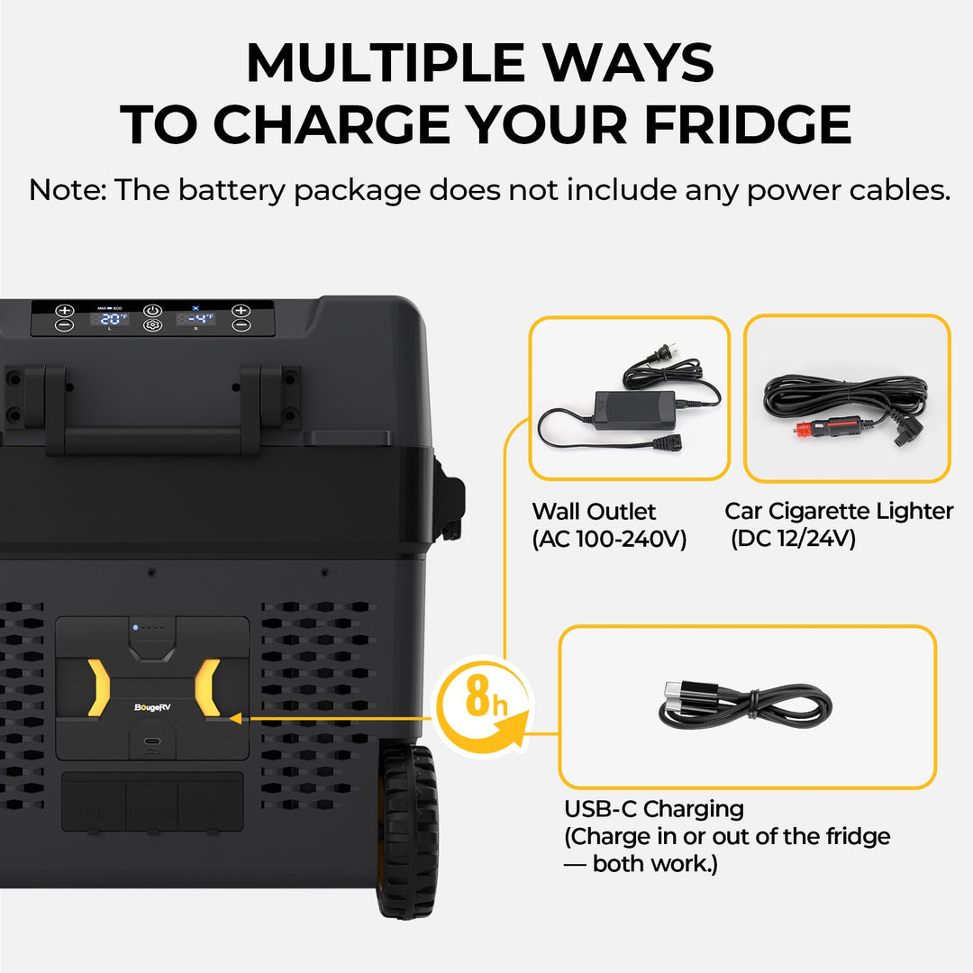 BougeRV Batterie amovible 173 Wh pour glacière Rocky/CRD2/CRH