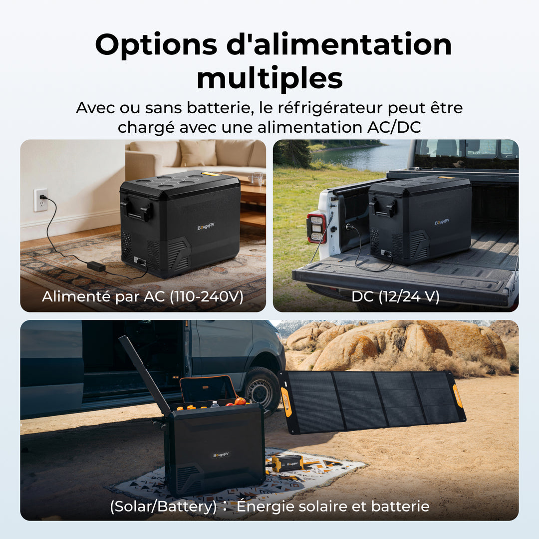 BougeRV Nouveau ASPEN 47 L réfrigérateur portable 12 V