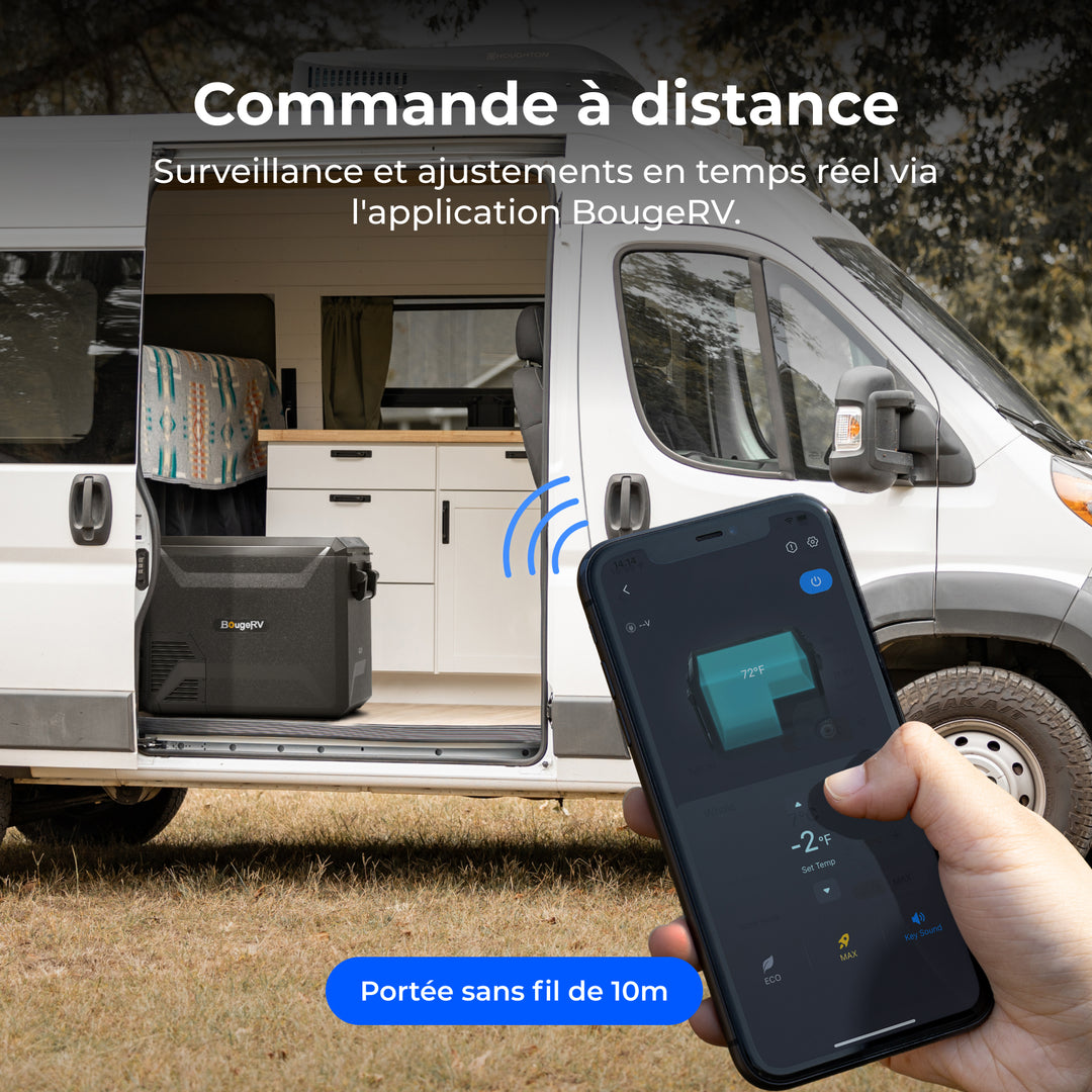 BougeRV Nouveau ASPEN 47 L réfrigérateur portable 12 V