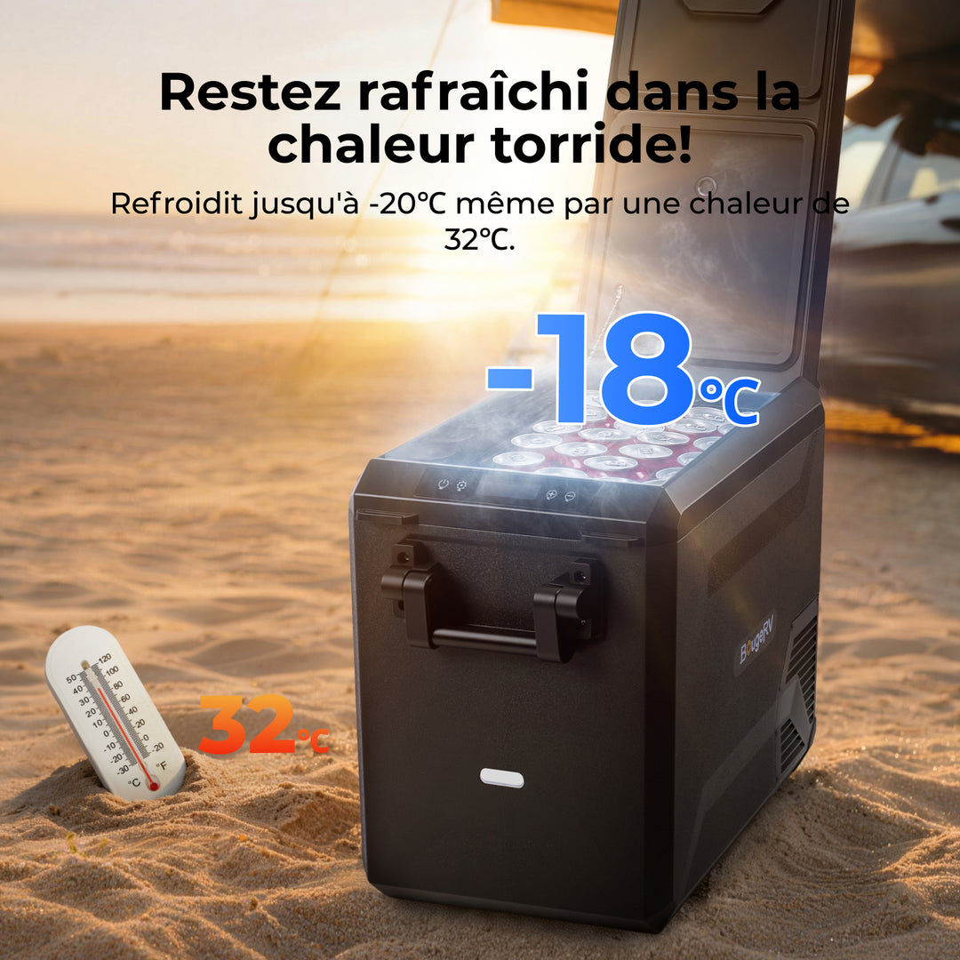 BougeRV Nouveau ASPEN 47 L réfrigérateur portable 12 V