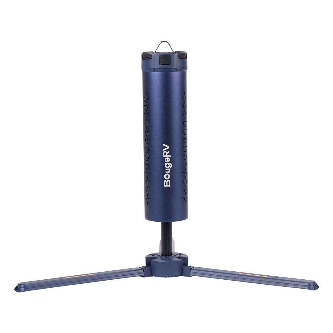 BougeRV Nouveau T1 Lampe de Camping Télescopique Portable (Bleu)