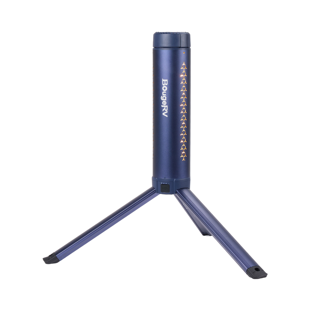 BougeRV Nouveau T1 Lampe de Camping Télescopique Portable (Bleu)