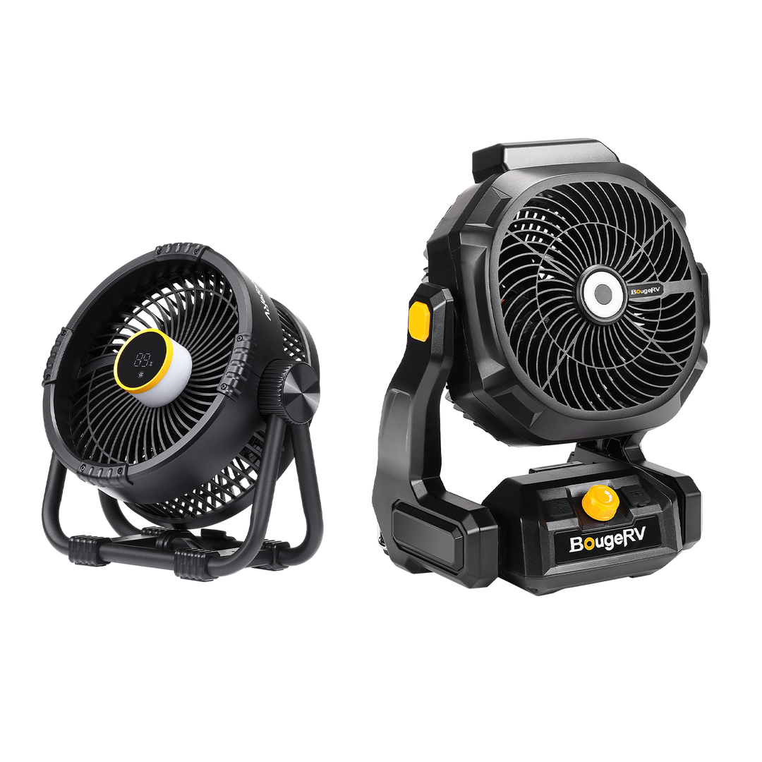 Ventilateur d'extérieur portable sans fil F02 pour chantier, avec batterie de 144 Wh
