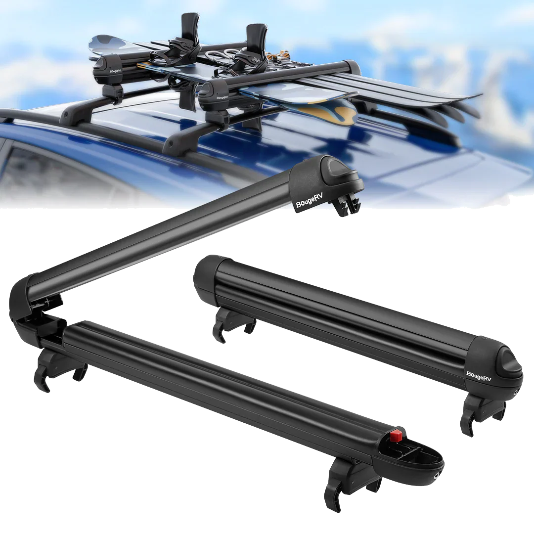 BougeRV Supports à skis et snowboards verrouillables, extension avec fonction coulissante