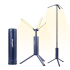 BougeRV Nouveau T1 Lampe de Camping Télescopique Portable (Bleu)