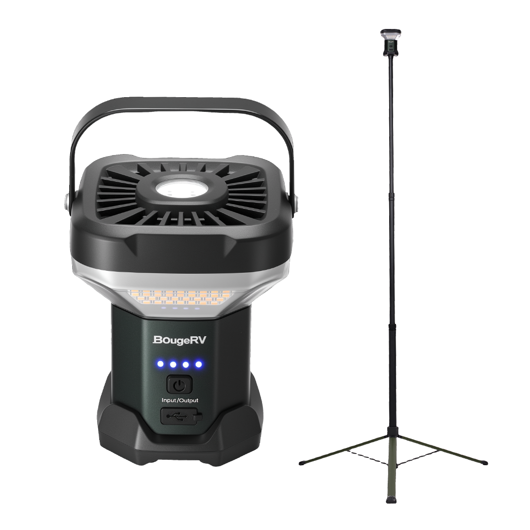 BougeRV Lampe télescopique grand angle pour le camping