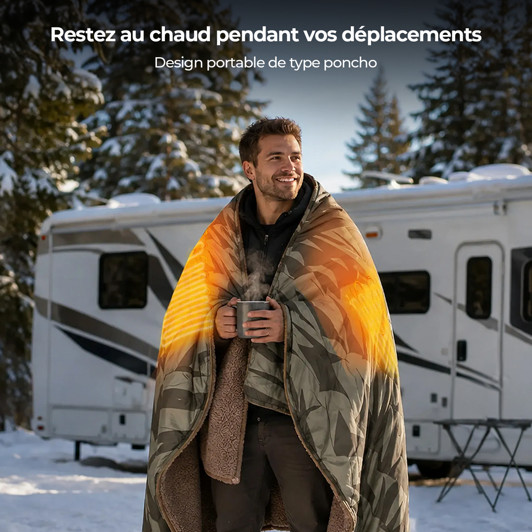 BougeRV Couverture électrique portable 12 V (verte)