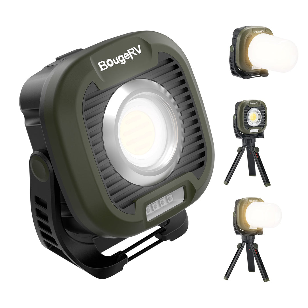 BougeRV AL05 PRO lampe de camping rechargeable, éclairage d'urgence à intensité variable