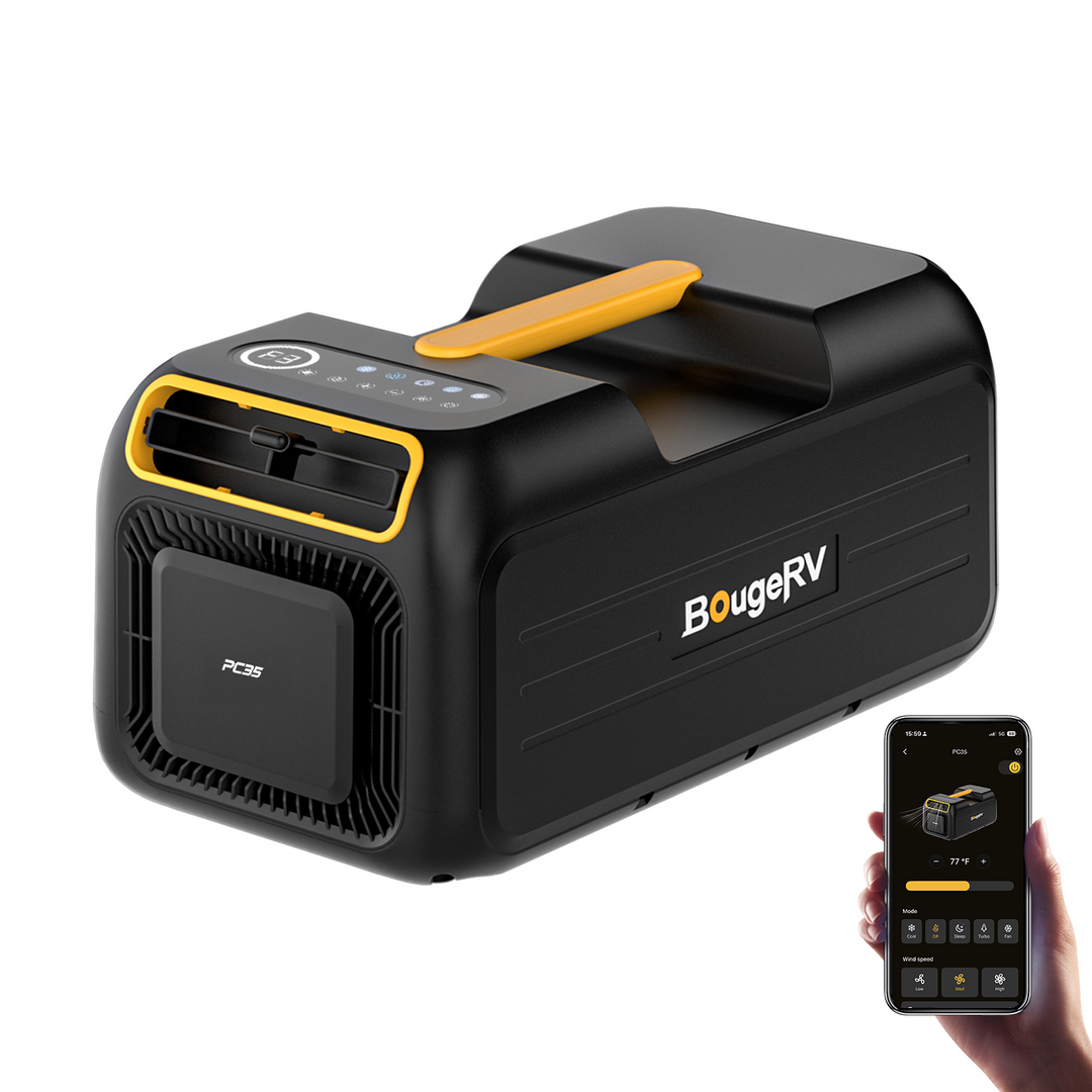 Nouveau climatiseur portable BougeRV PC35 de 1,0 kW (3500 BTU)