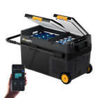 BougeRV Nouveau CRD2 V2.0 Réfrigérateur portable 12 V à deux zones de 40 litres