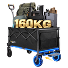BougeRV LiteRover Chariot électrique utilitaire pliable pour le camping (Noir)