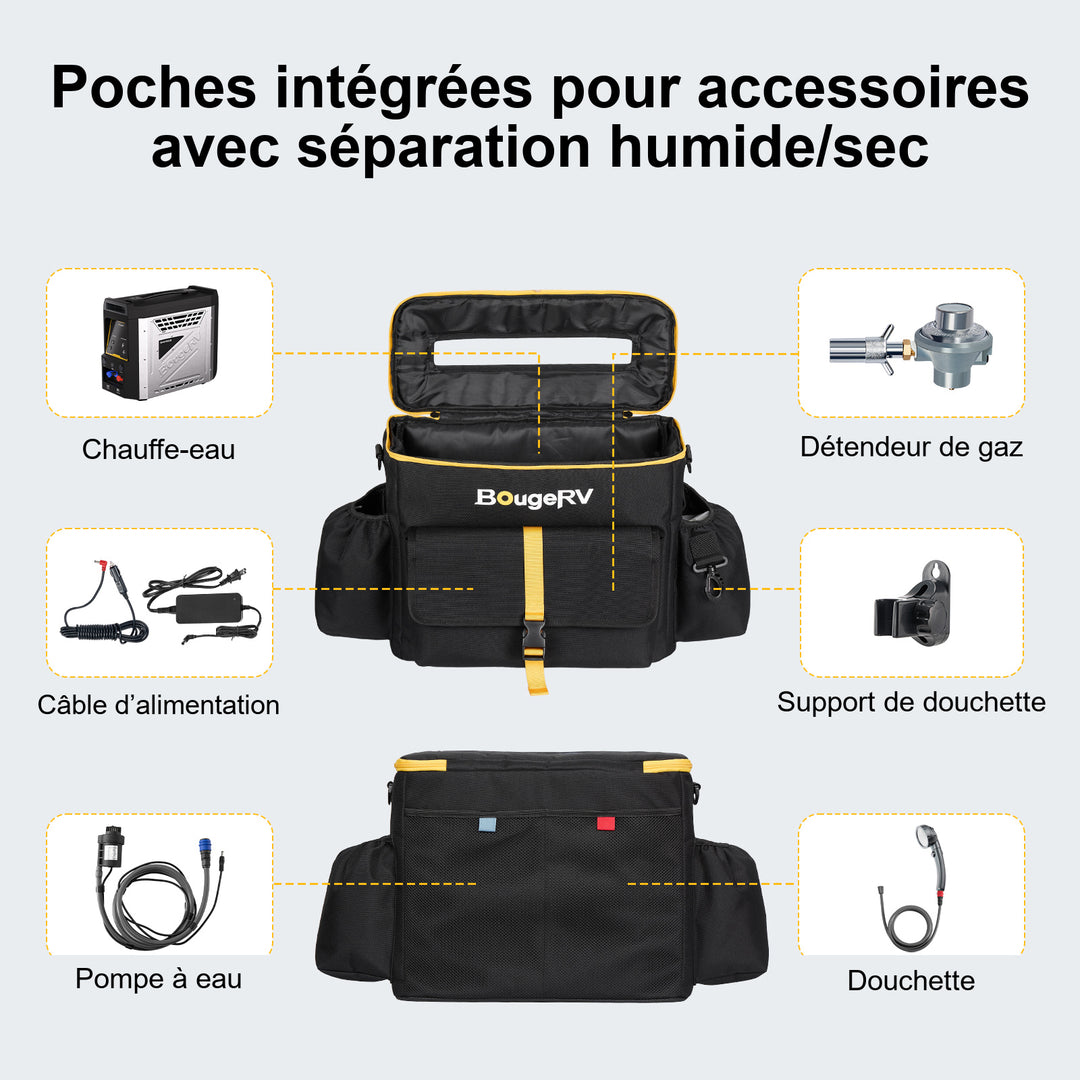 BougeRV Sac de rangement pour chauffe-eau portable