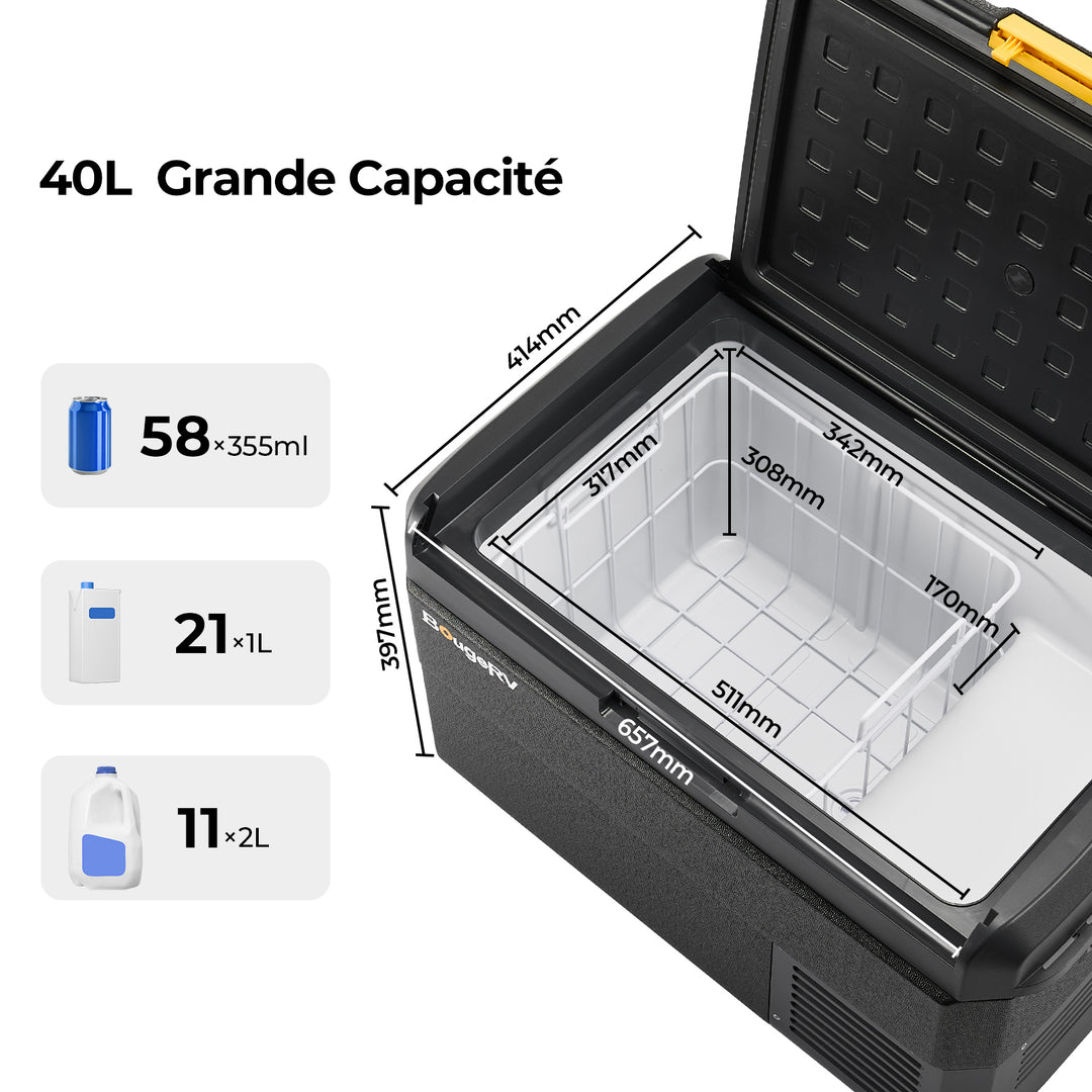 BougeRV CRS 40L Glaceuse à compresseur