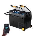 BougeRV Nouveau CRD2 V2.0 Réfrigérateur portable 12 V à deux zones de 57 litres