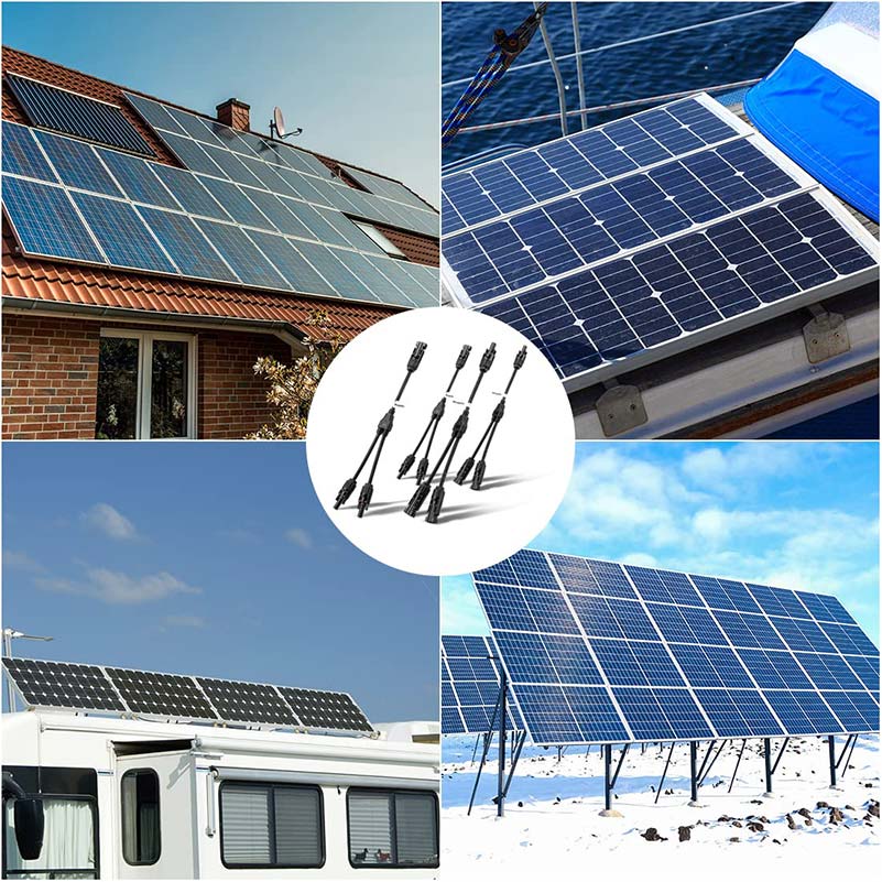 BougeRV Connecteur solaire Connecteur en Y (1 à 2) Câble solaire