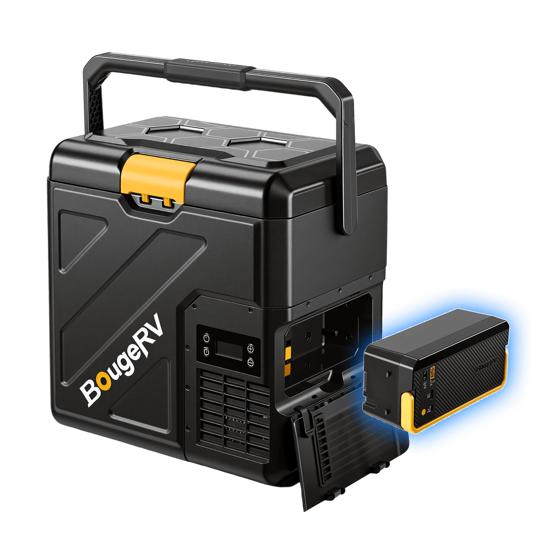 BougeRV CRH20 Mini frigo voiture 20L portable avec batterie 240Wh