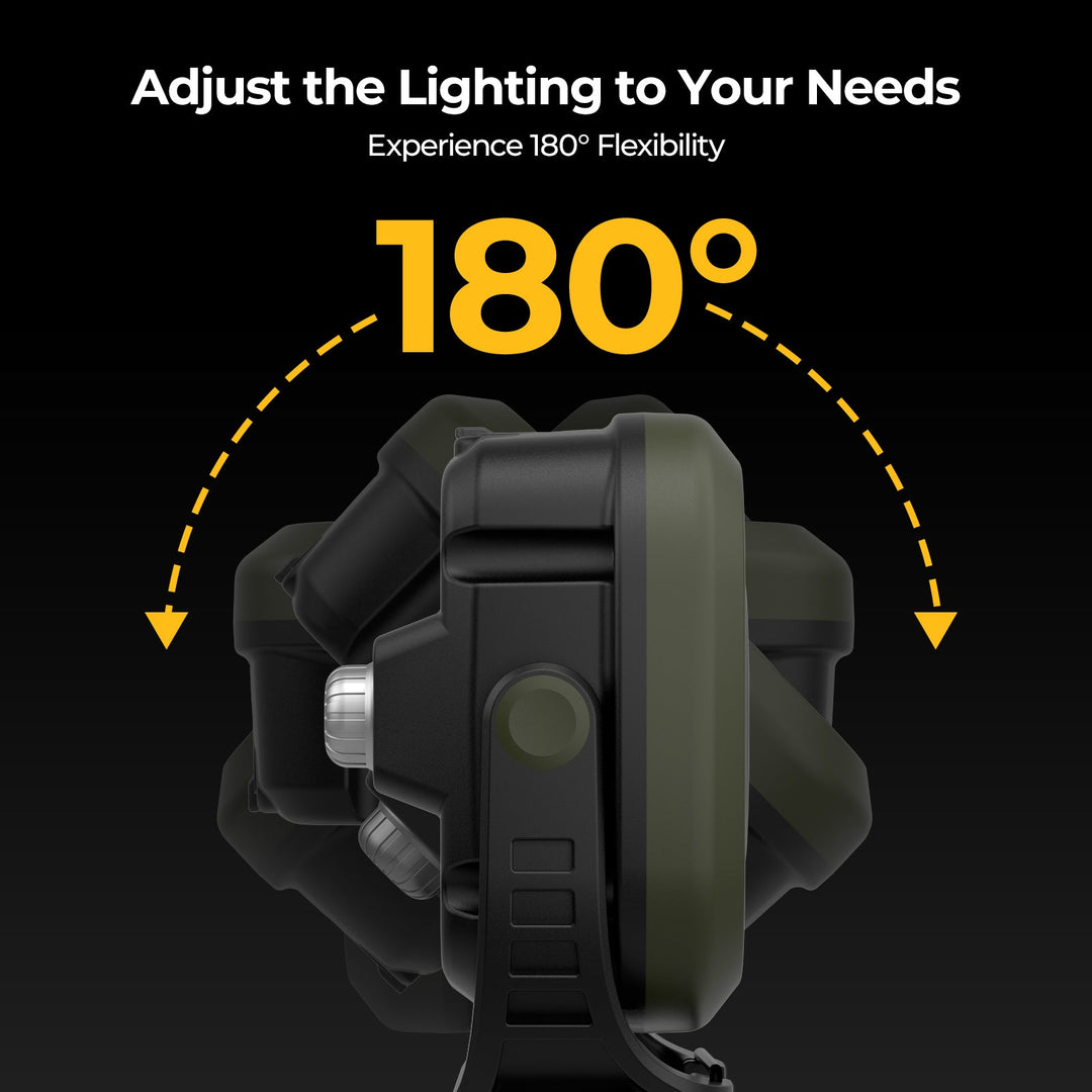 BougeRV AL05 PRO lampe de camping rechargeable, éclairage d'urgence à intensité variable