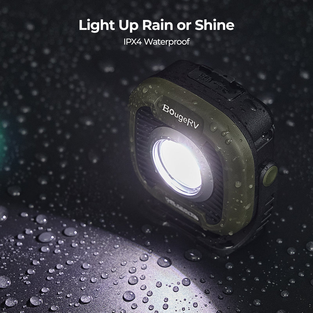 BougeRV AL05 PRO lampe de camping rechargeable, éclairage d'urgence à intensité variable