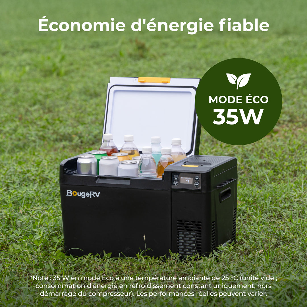 BougeRV Nouveau CRX3 22 L Réfrigérateur électrique portable 12 V