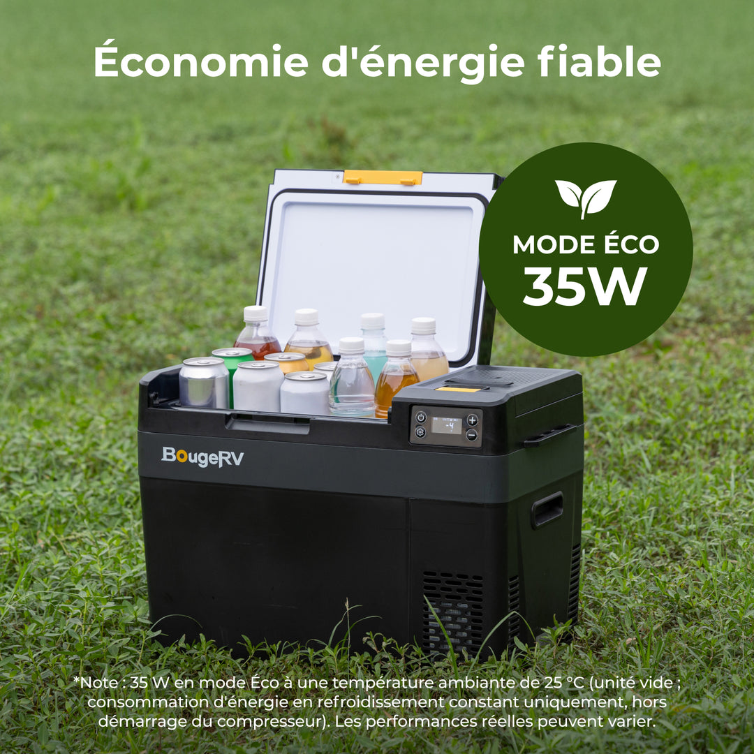 BougeRV Nouveau CRX3 28 L Réfrigérateur électrique portable 12 V