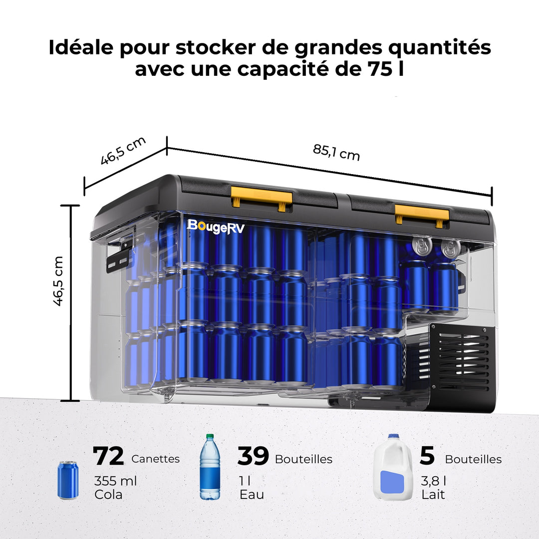 BougeRV CRS 75 L Glaceuse à compresseur
