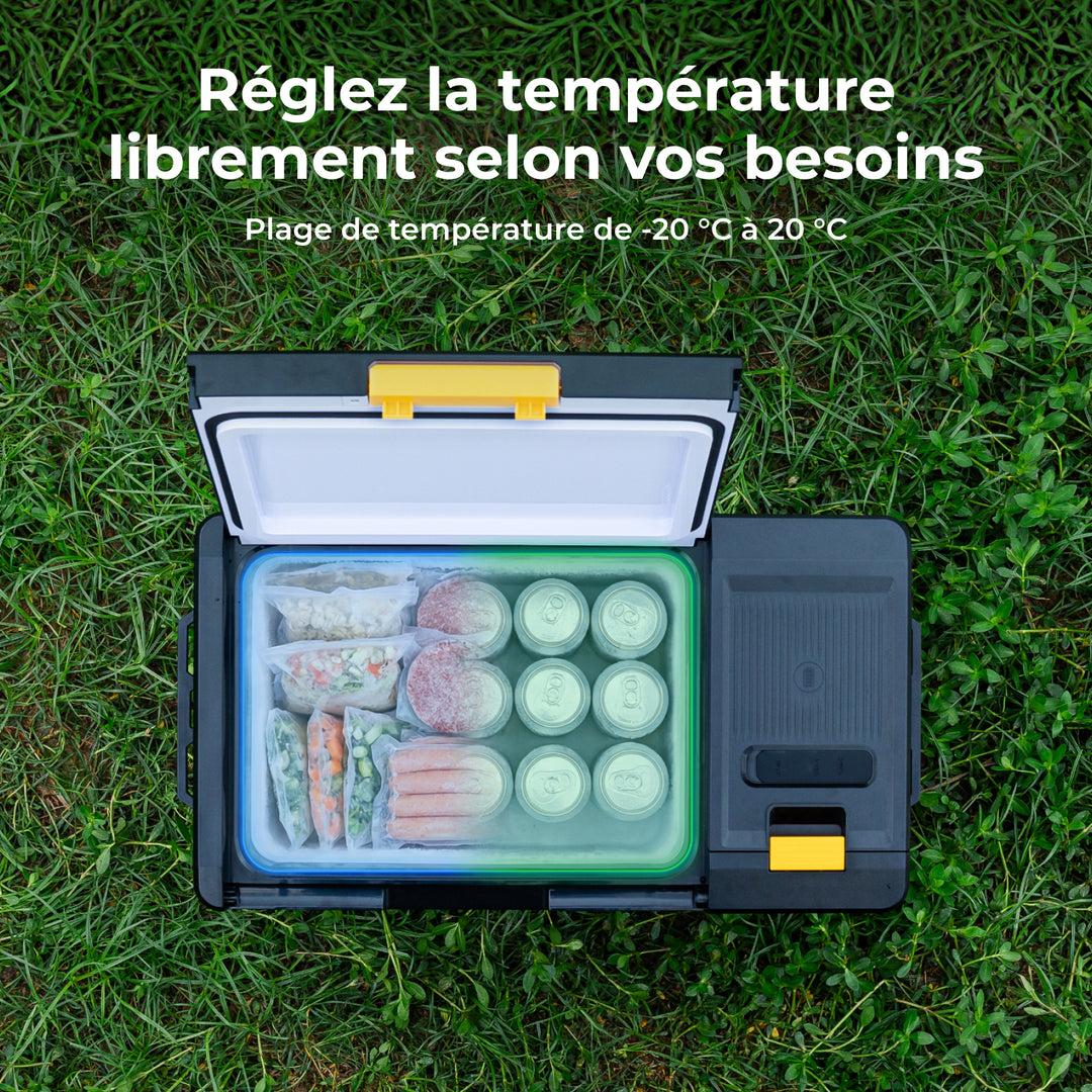 BougeRV Nouveau CRX3 28 L Réfrigérateur électrique portable 12 V
