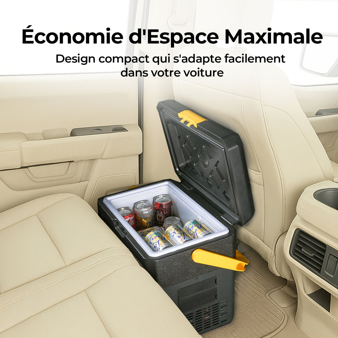 BougeRV CRH 18 litres Réfrigérateur portable pour voiture Noir