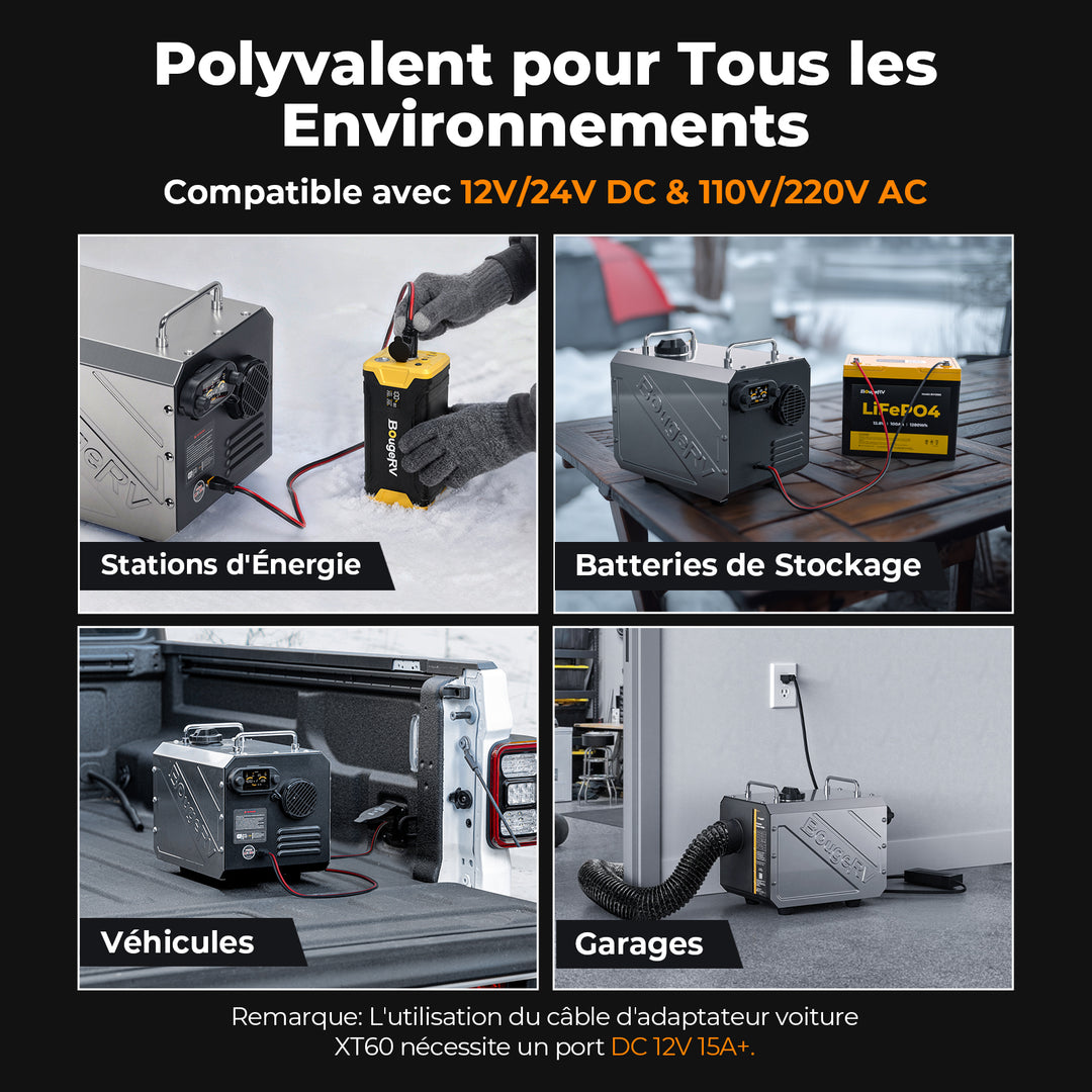 BougeRV 5 kW Chauffage extérieur portable au diesel