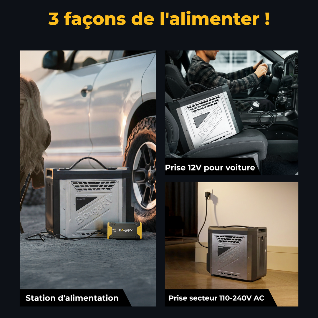 Nouveau chauffe-eau de camping portable au propane