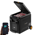 BougeRV Nouveau ASPEN 47 L réfrigérateur portable 12 V, avec roulettes
