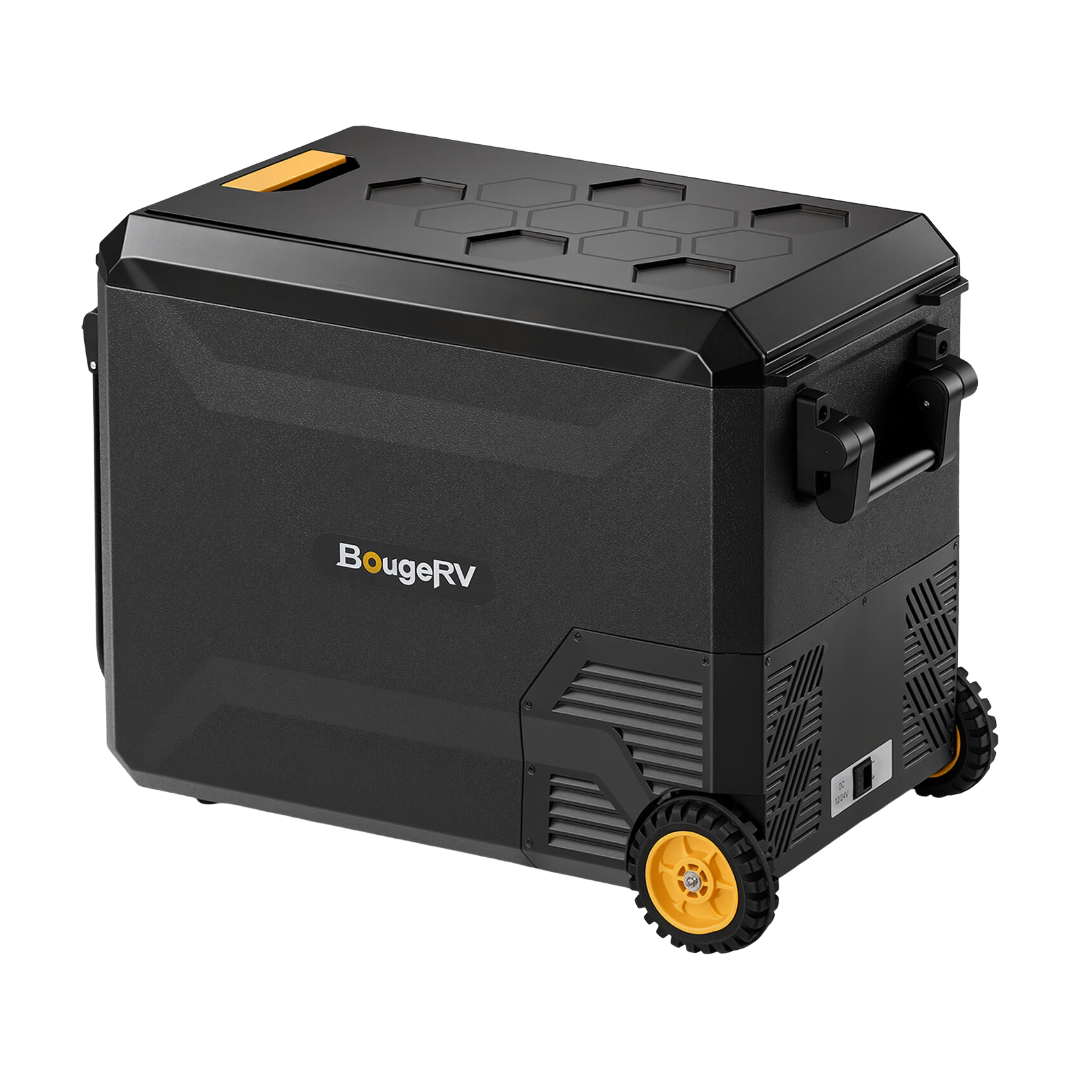 BougeRV Nouveau ASPEN 47 L réfrigérateur portable 12 V, avec roulettes