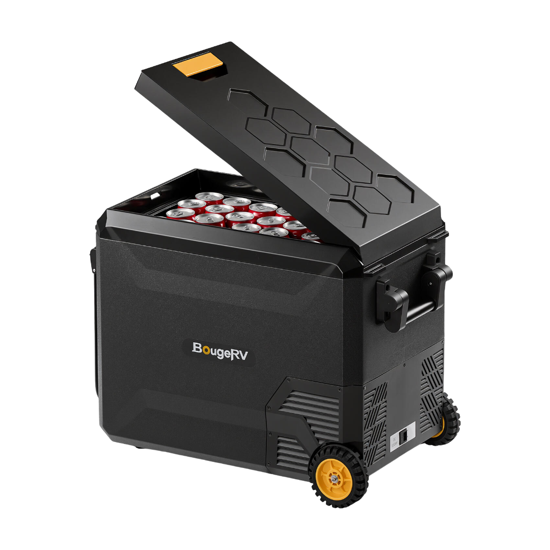 BougeRV Nouveau ASPEN 47 L réfrigérateur portable 12 V, avec roulettes