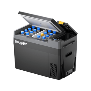 BougeRV CRPRO 29 litres 12V Réfrigérateur portable pour voiture Noir