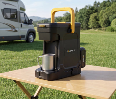 BougeRV Machine à café mobile avec batterie 144 Wh