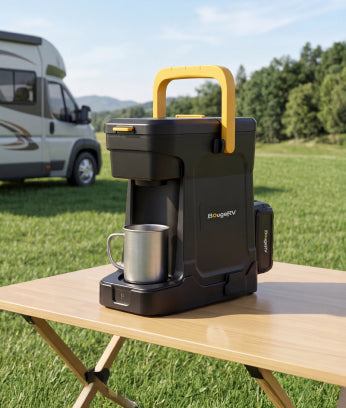 BougeRV Machine à café mobile avec batterie 144 Wh