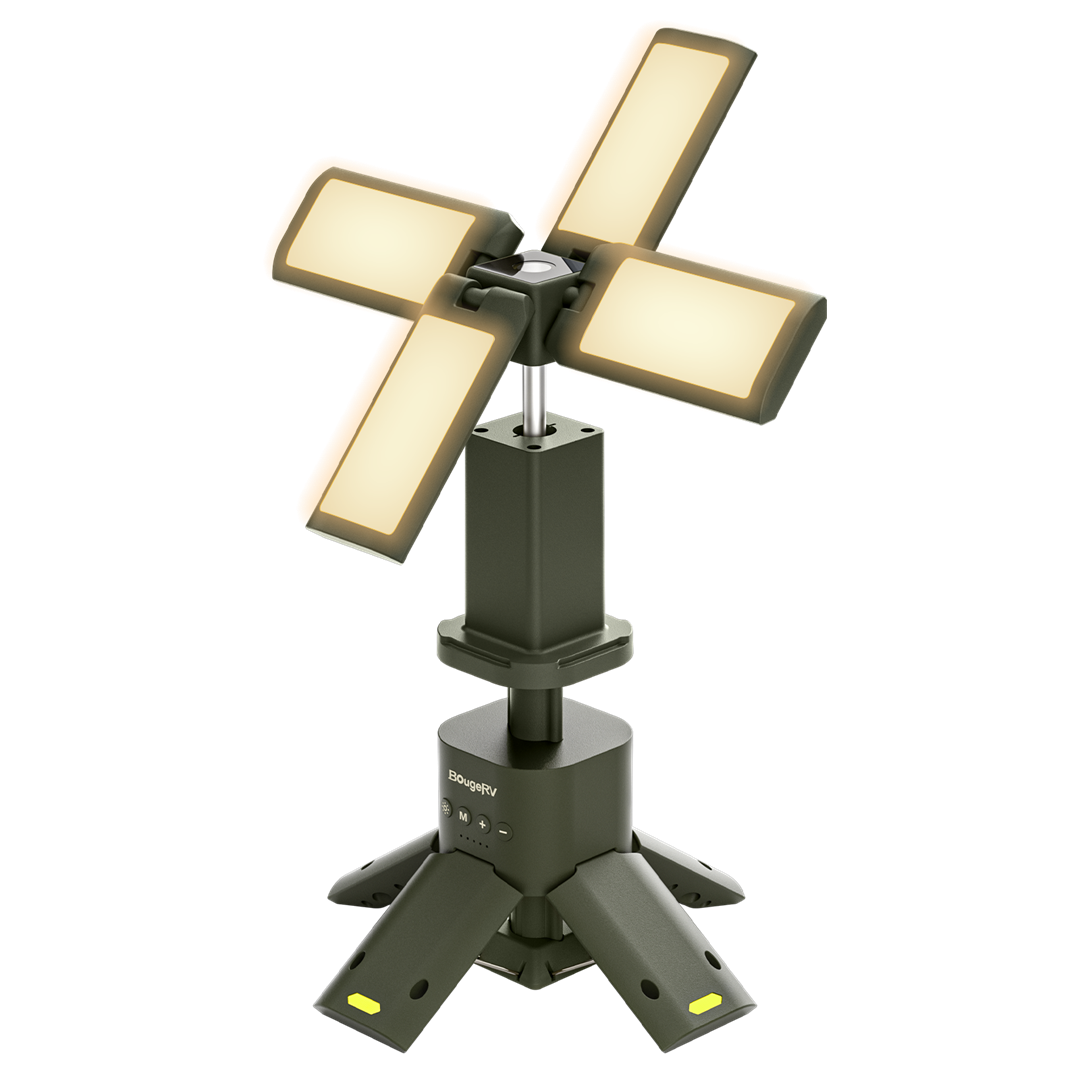 BougeRV Lampe de camping portable d'extérieur pliable