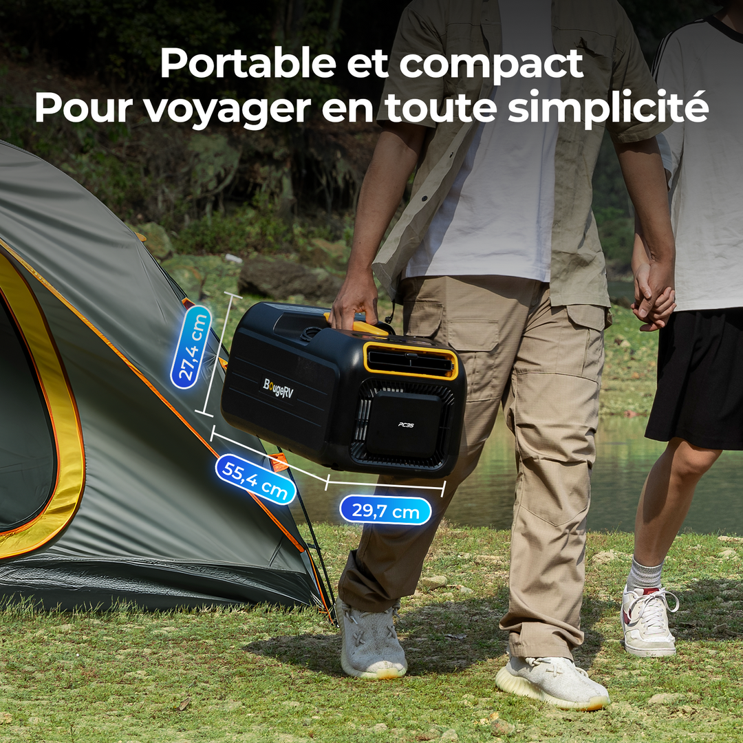 Nouveau climatiseur portable BougeRV PC35 de 1,0 kW (3500 BTU)