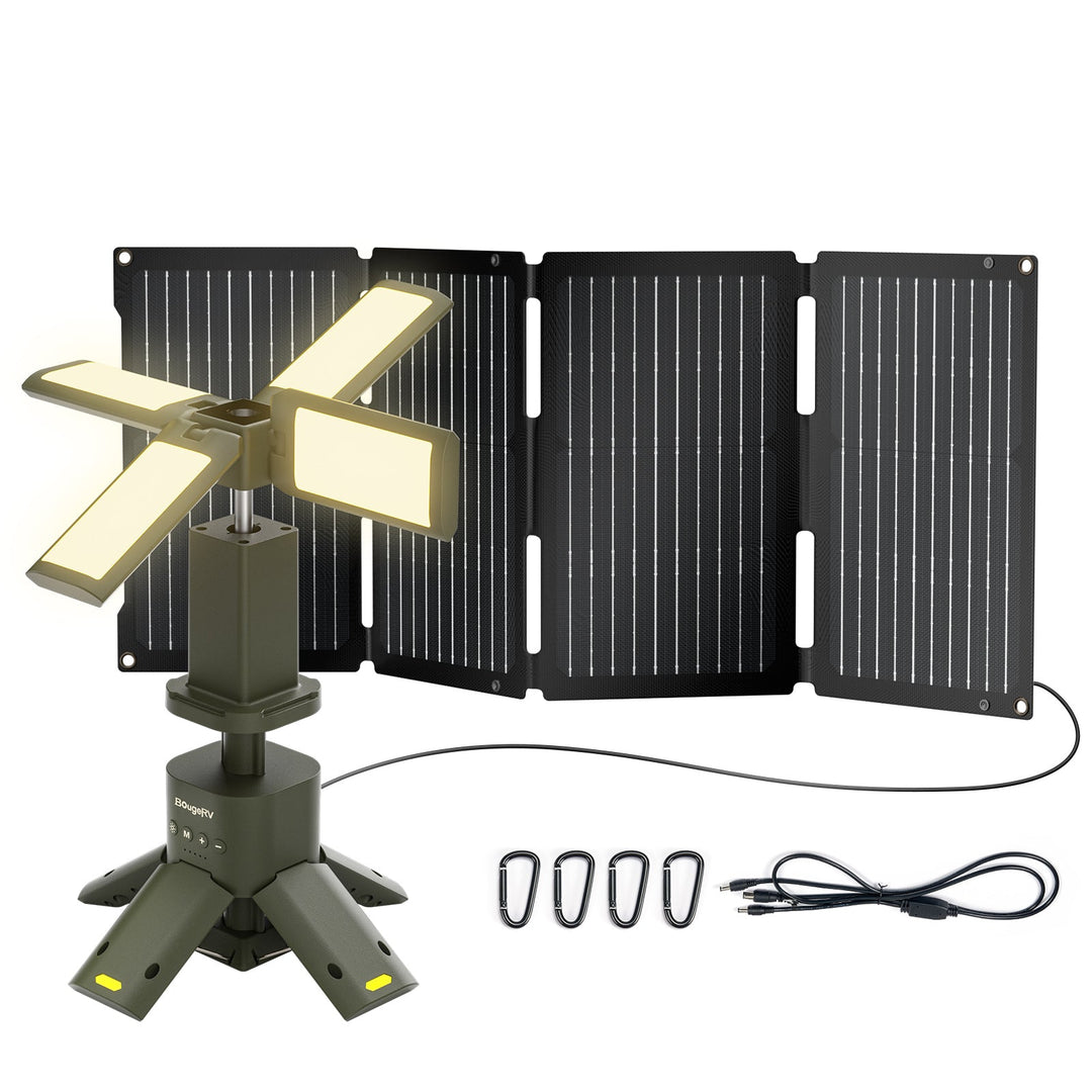 BougeRV Lampe de camping portable d'extérieur pliable