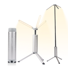 BougeRV Nouveau T1 Lampe de Camping Télescopique Portable (Argent)