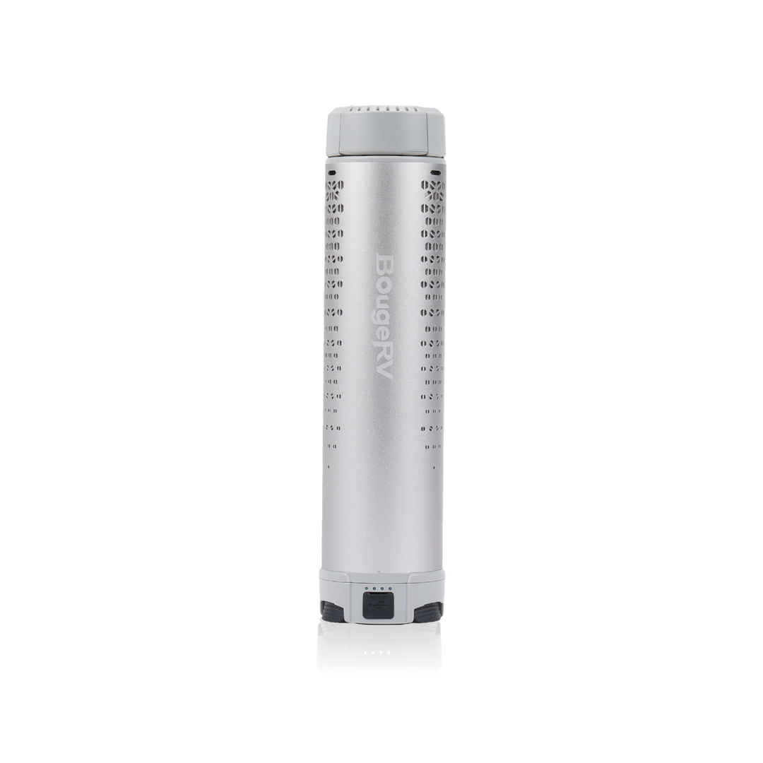 BougeRV Nouveau T1 Lampe de Camping Télescopique Portable (Argent)
