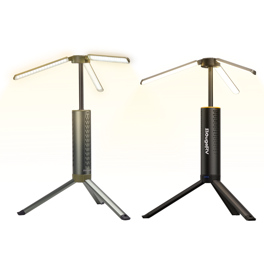 BougeRV Nouveau T1 Lampe de Camping Télescopique Portable (Vert)