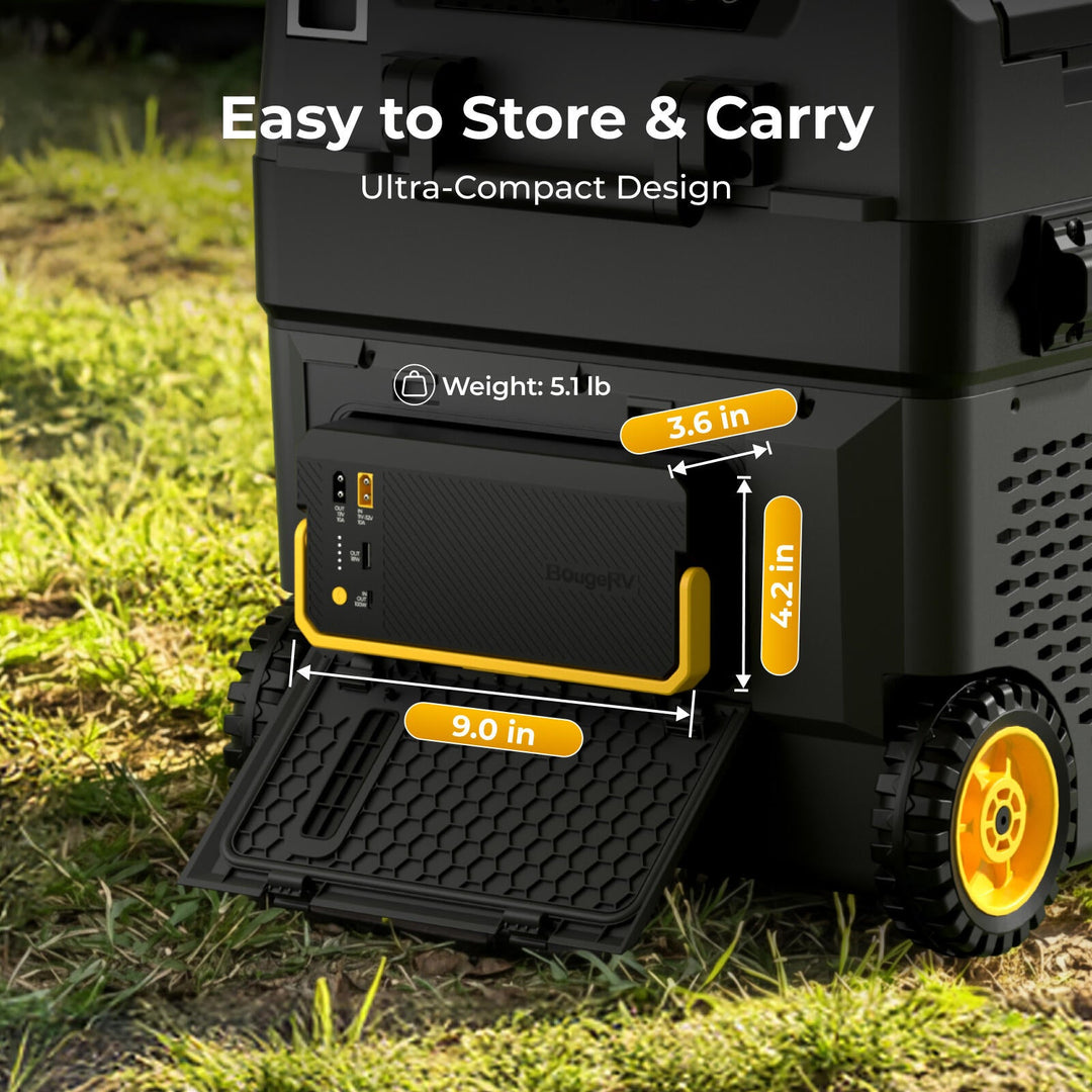 BougeRV New 240Wh Detachable Battery for CRH20/CRD2 V2.0/ROCKY V3.0 Portable Fridges